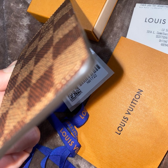 ‼️ SOLD ‼️ Louis Vuitton 🤎 DAMIER EBENE Card Holder 💳 - Picture 4 of 8